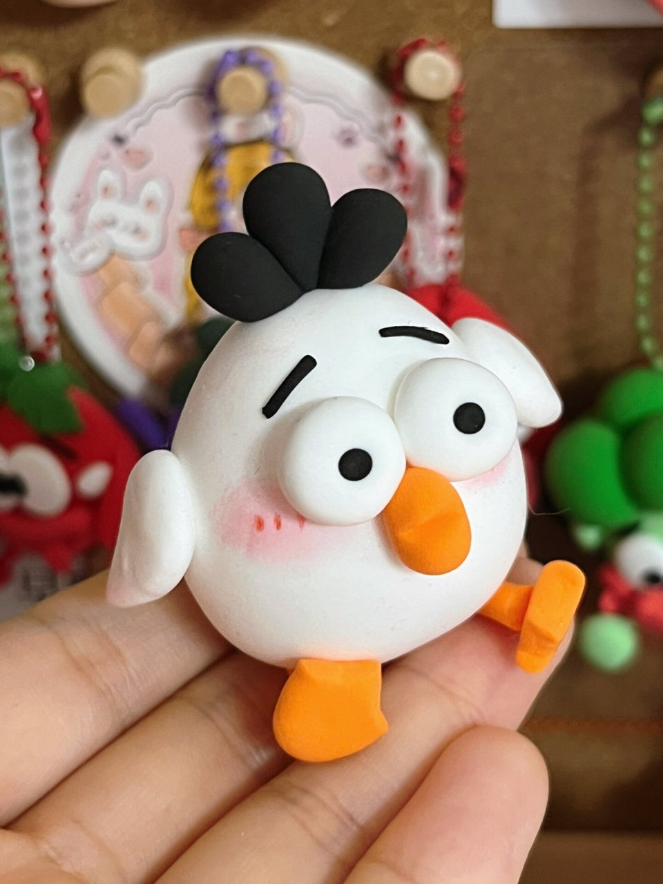 超轻粘土|圆滚滚小鸡仔(附教程)