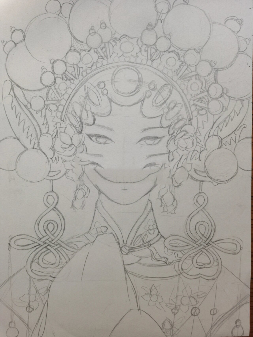 黑白画京剧花旦 黑白画京剧花旦