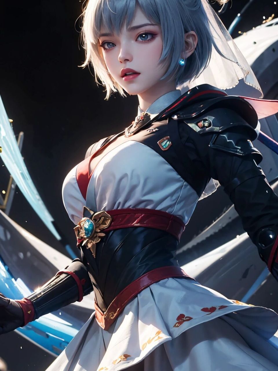 ai绘画086 白月魁 #ai绘画# #原画# #胡桃# #动态壁纸# #我爱二次元