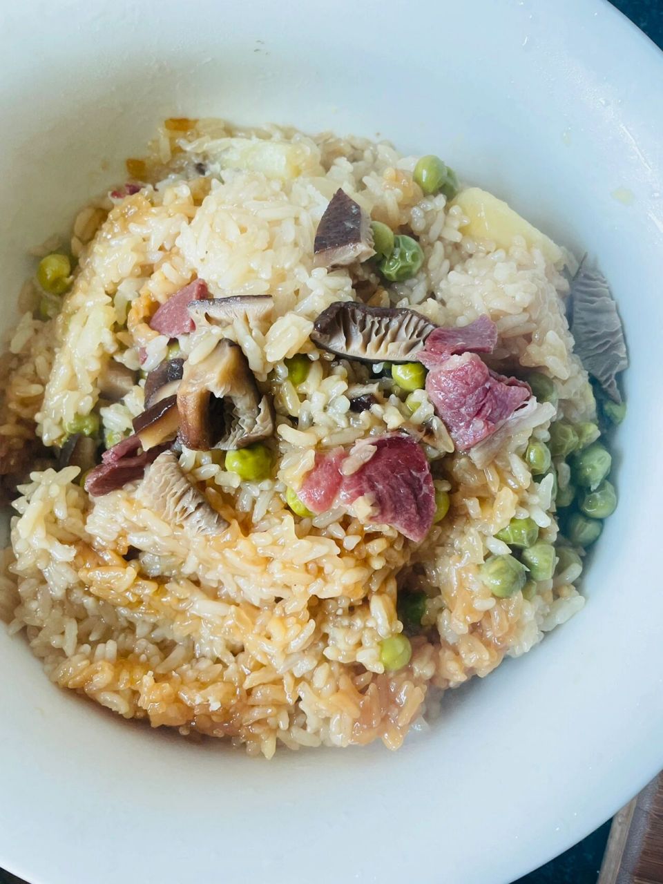 懒人煮饭# 金华火腿焖饭 1.