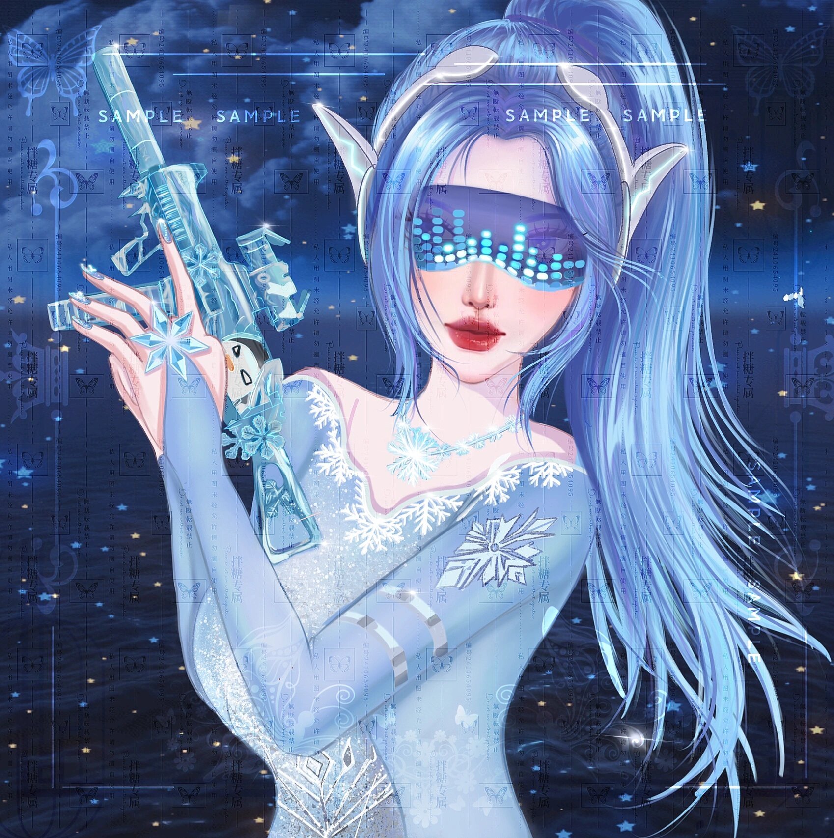 和平精英拟人头像 冰雪女王衣服绝美