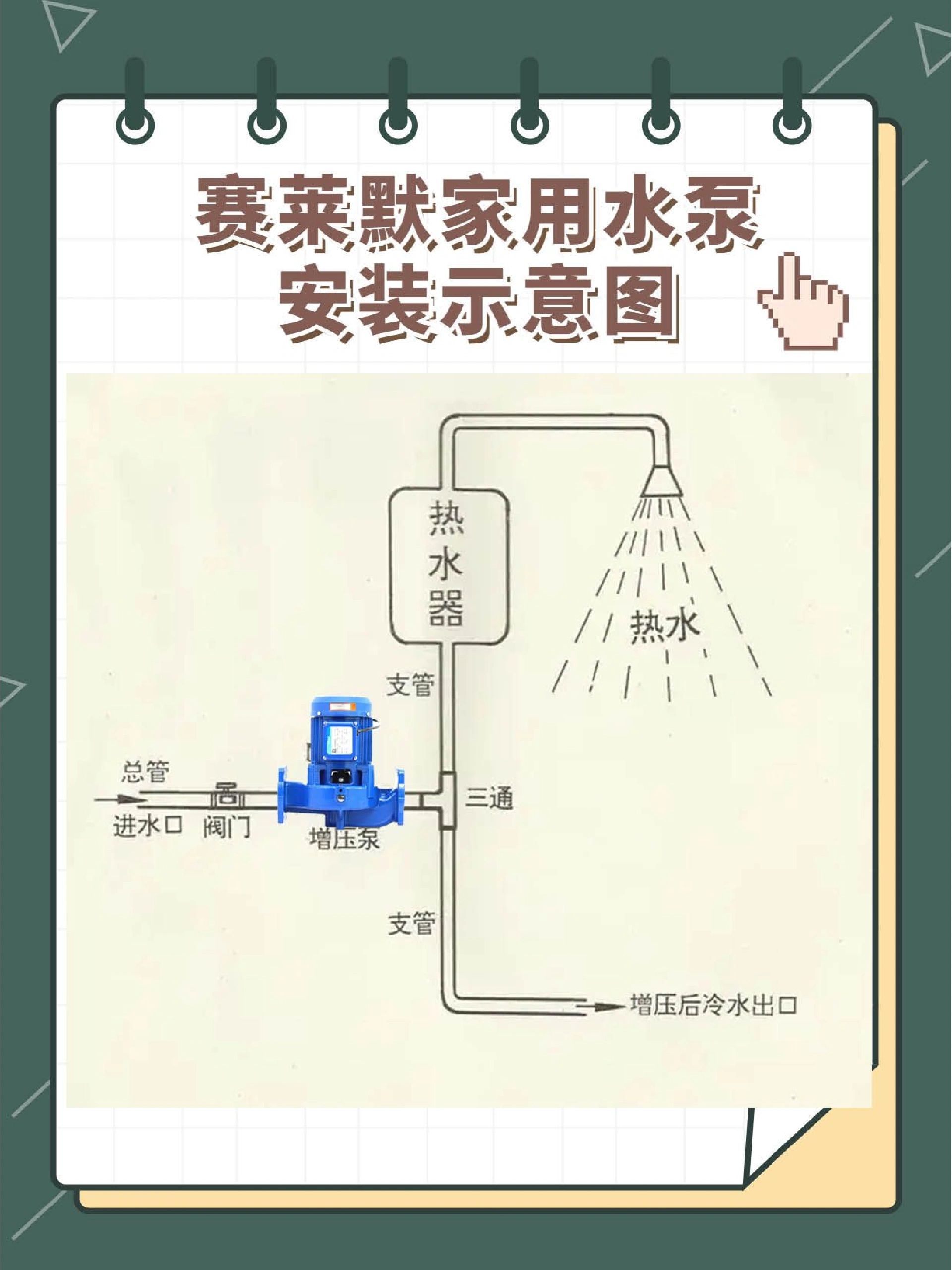 一图带你了解家用增压泵如何安装