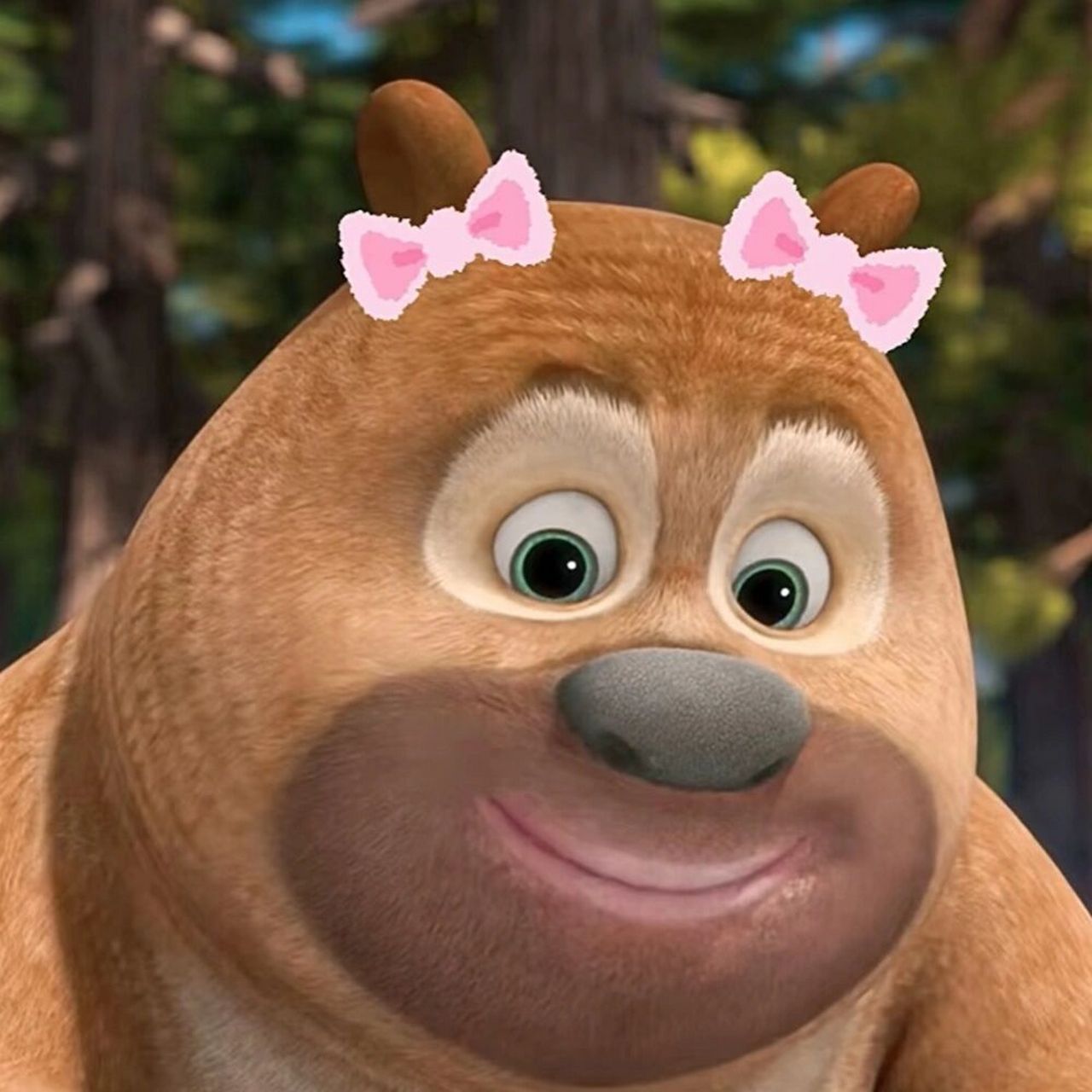 熊出没啦~ 熊二在等团子,熊大在等翠花,光头强在等嘟嘟,吉吉在等毛毛