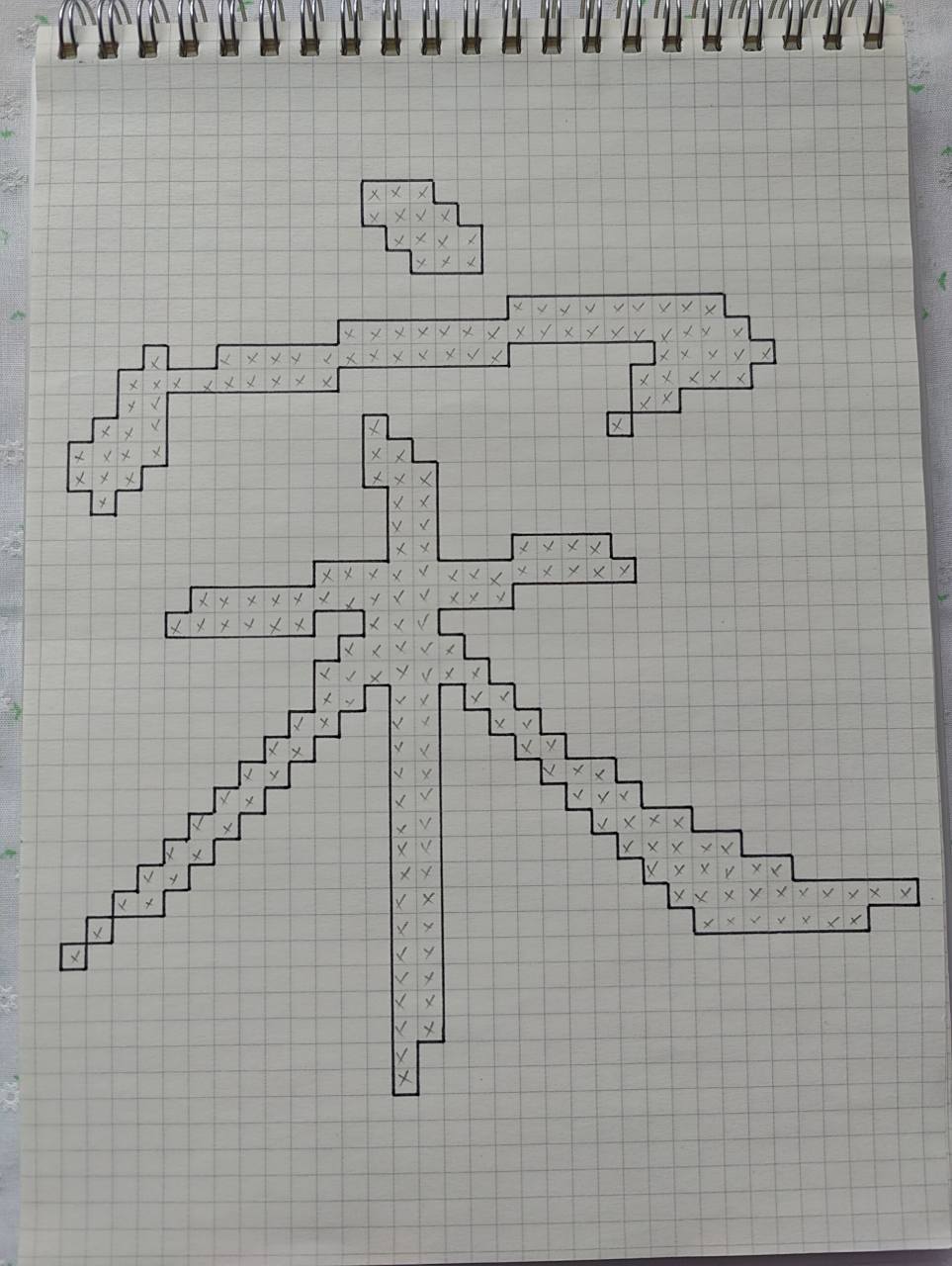 像素画像素字122  宋 b5网格本 34*37 黑色马克笔