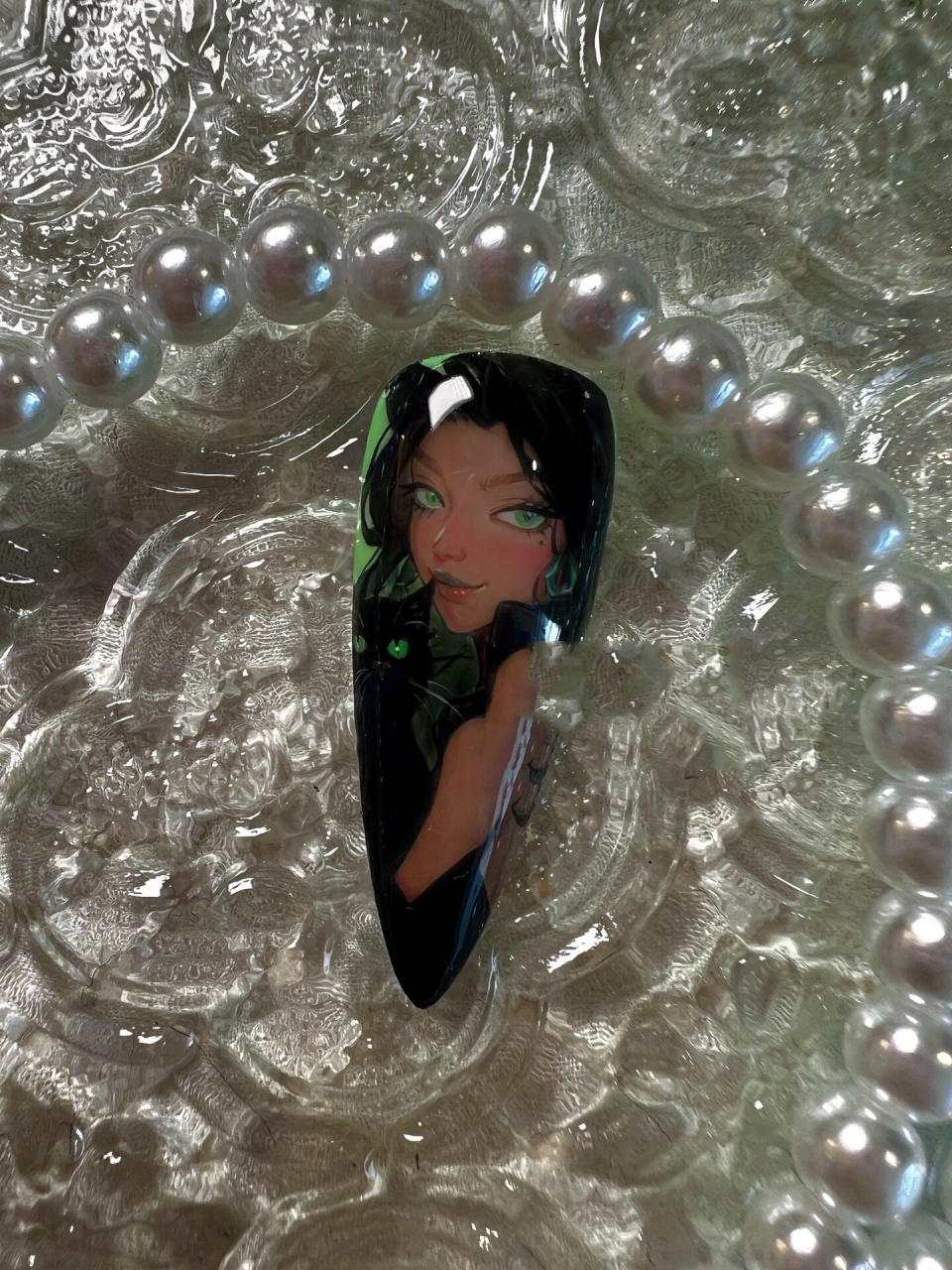 98每日一画|black cat 原图指引 甲油胶:aomori&