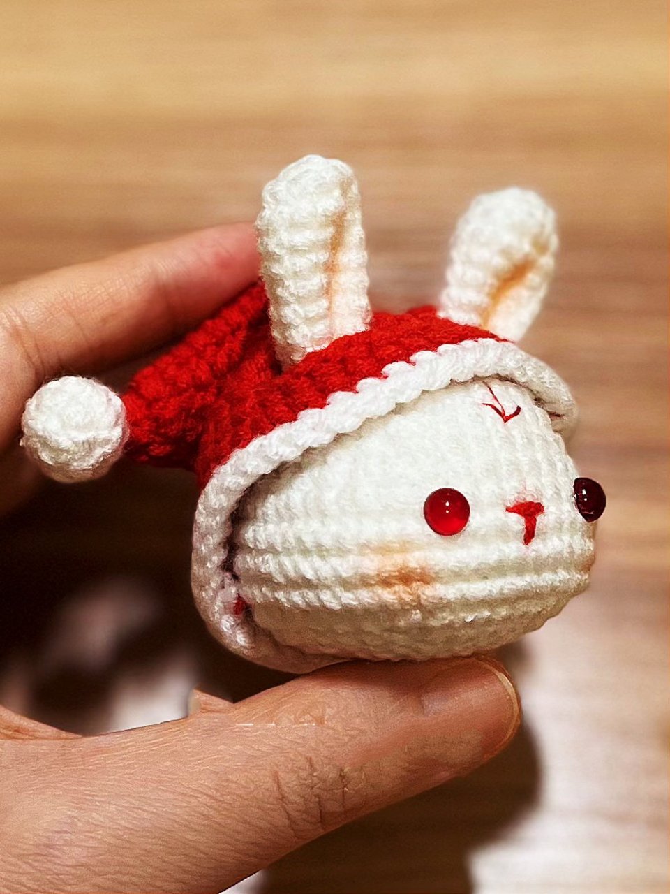 钩针图解丨小兔子的圣诞帽      	 92转载作品图,转载图解请礼貌