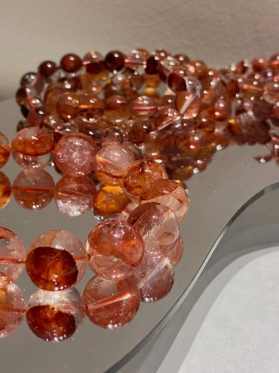 红胶花水晶❤️|女生每人必备的一条水晶单品 我真的好爱新到的这