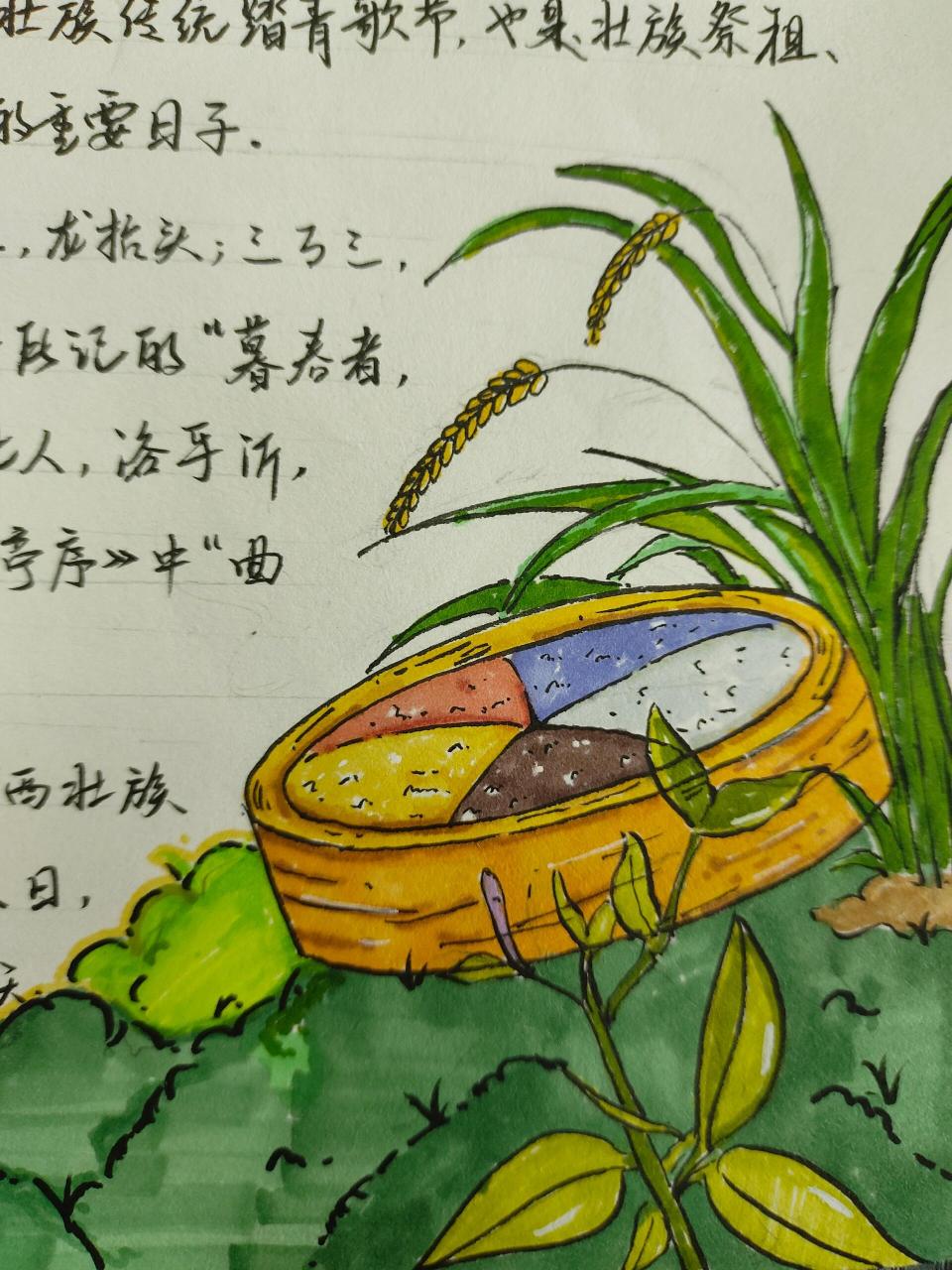 广西壮族三月三手抄报   应大家的要求,完整版的手抄报 可临摹 感谢