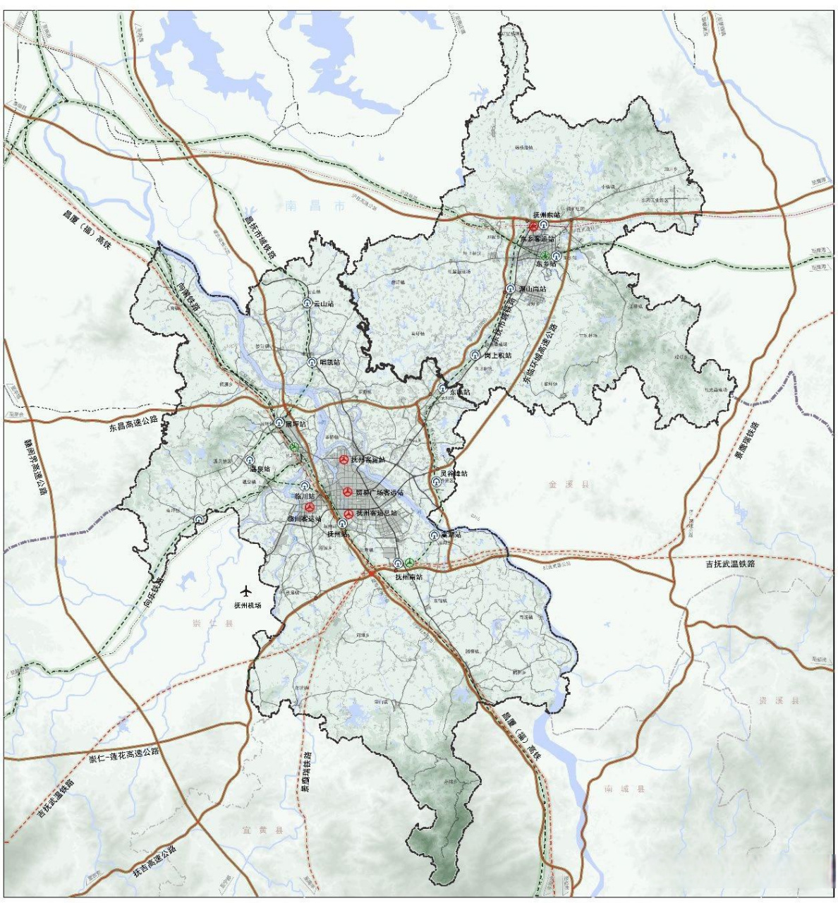 江西省抚州市十四五交通运输规划江西头条抚州头条 (1)规划形成"一环