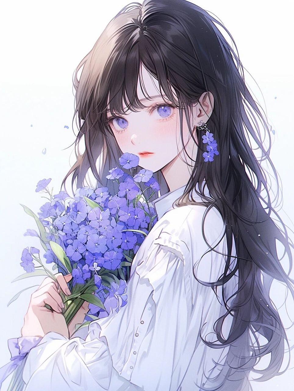 【勿忘我女生头像】紫色勿忘我,永恒的记忆  勿忘我,也勿念我.