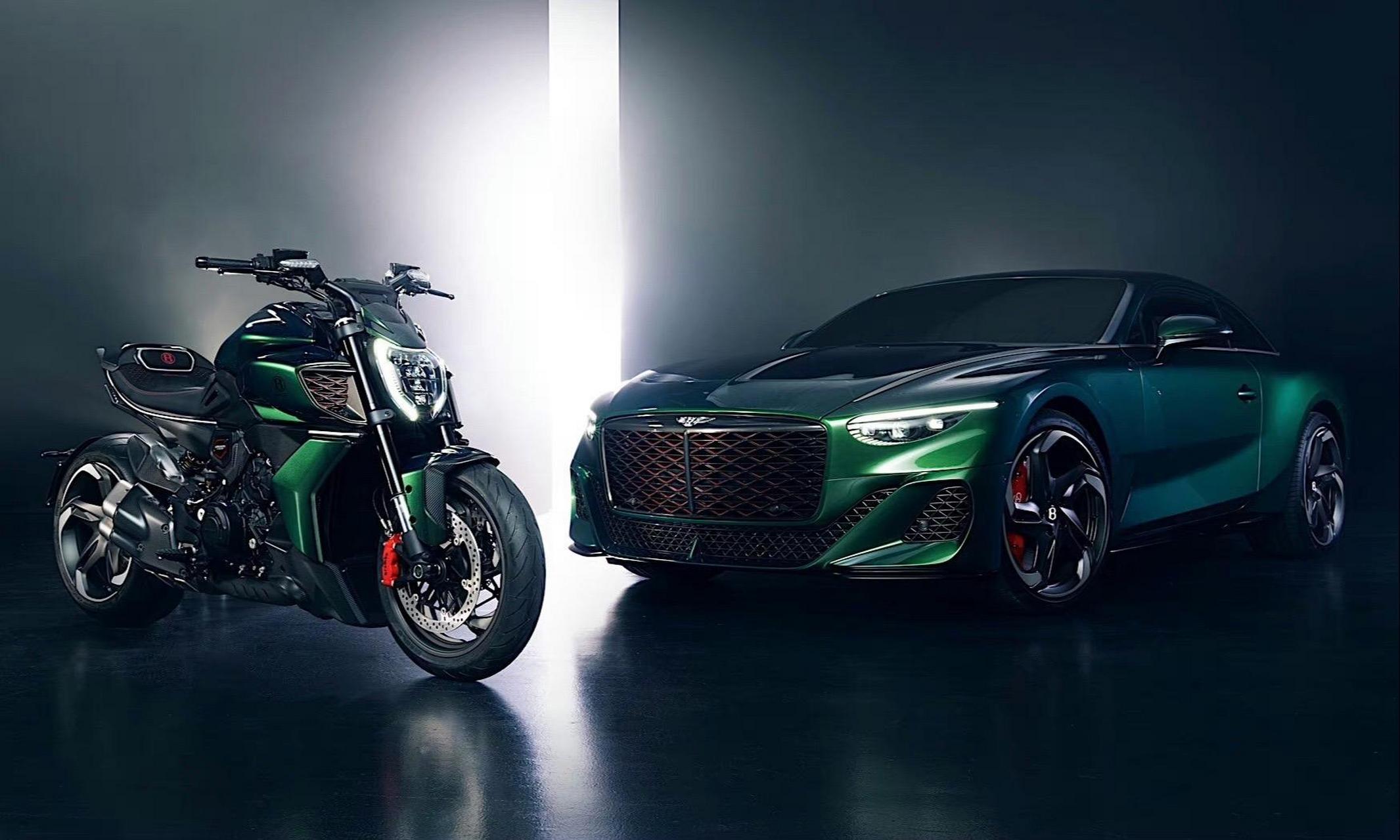 悬挂着宾利标志的摩托车——杜卡迪diavel宾利限量版,仅打造500 50辆