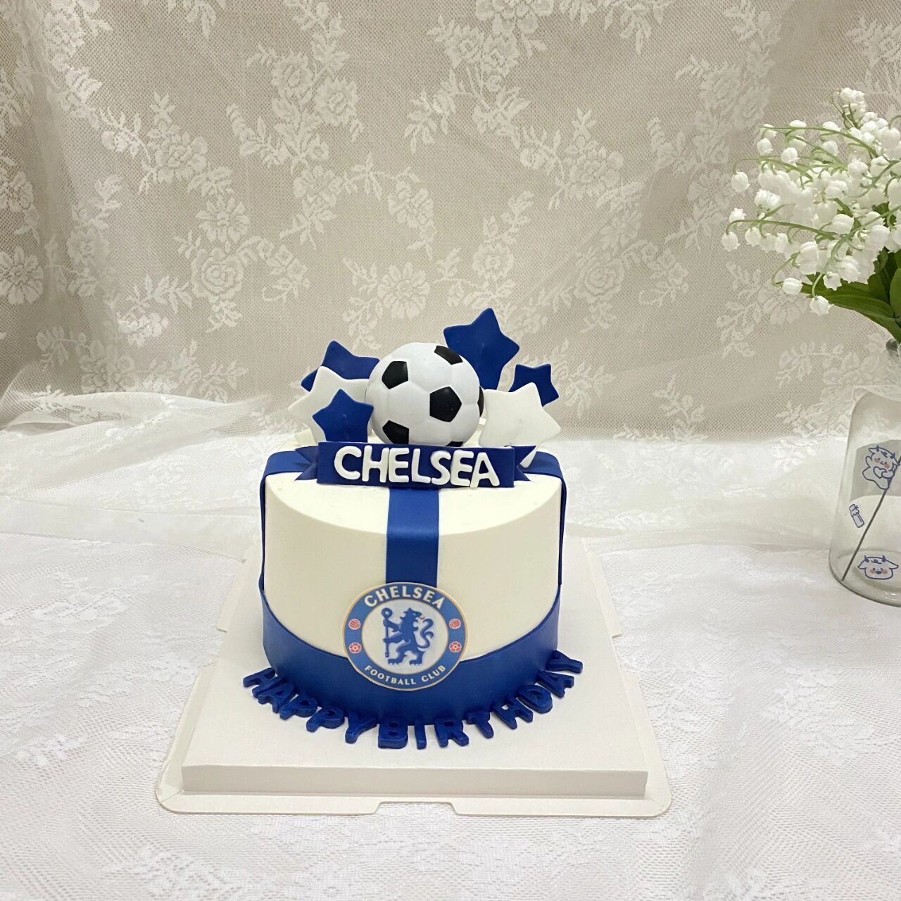切尔西蛋糕 足球蛋糕