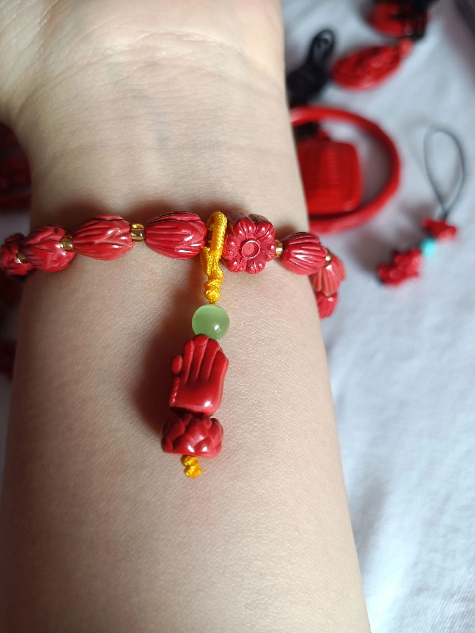 帝王砂佛手朱砂手链60包邮 60包邮