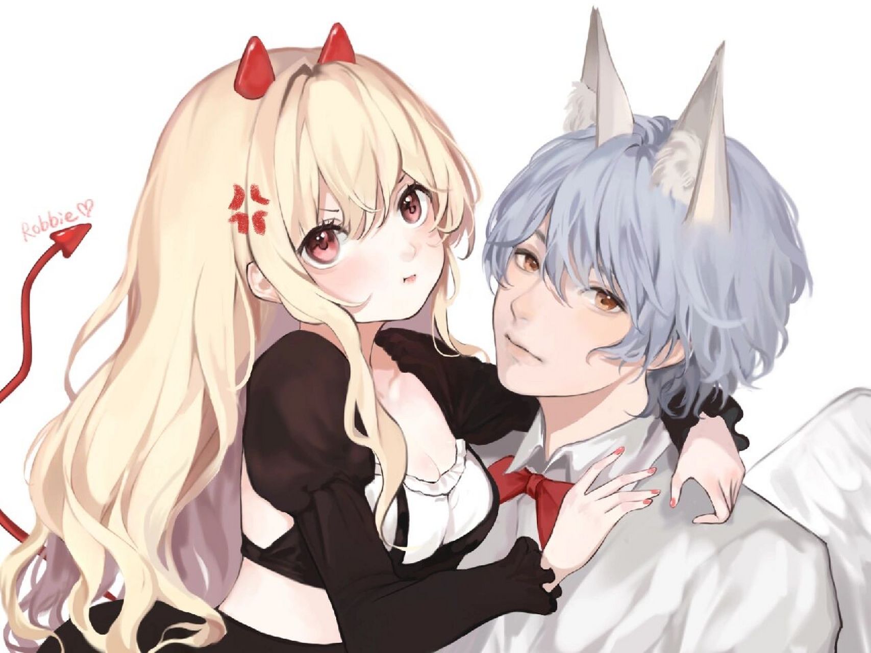 情头|小恶魔的占有欲2200750922 画的好累qaq 喜欢可自截