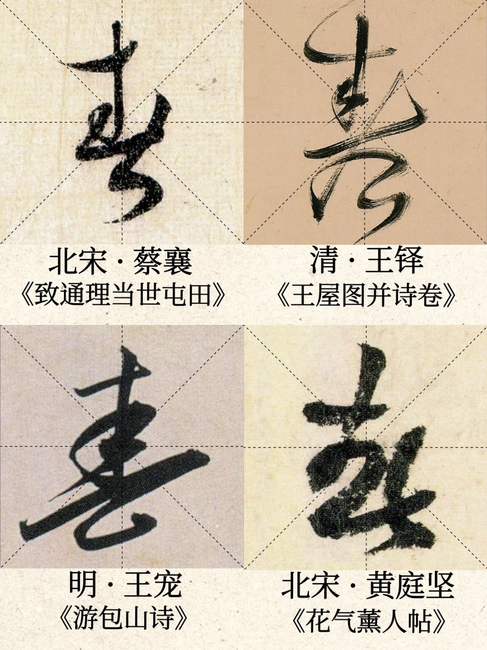 还是喜欢欧阳询,赵孟頫的字 	 p1-p2: 行书8种写法 p3-p4: 楷书8种