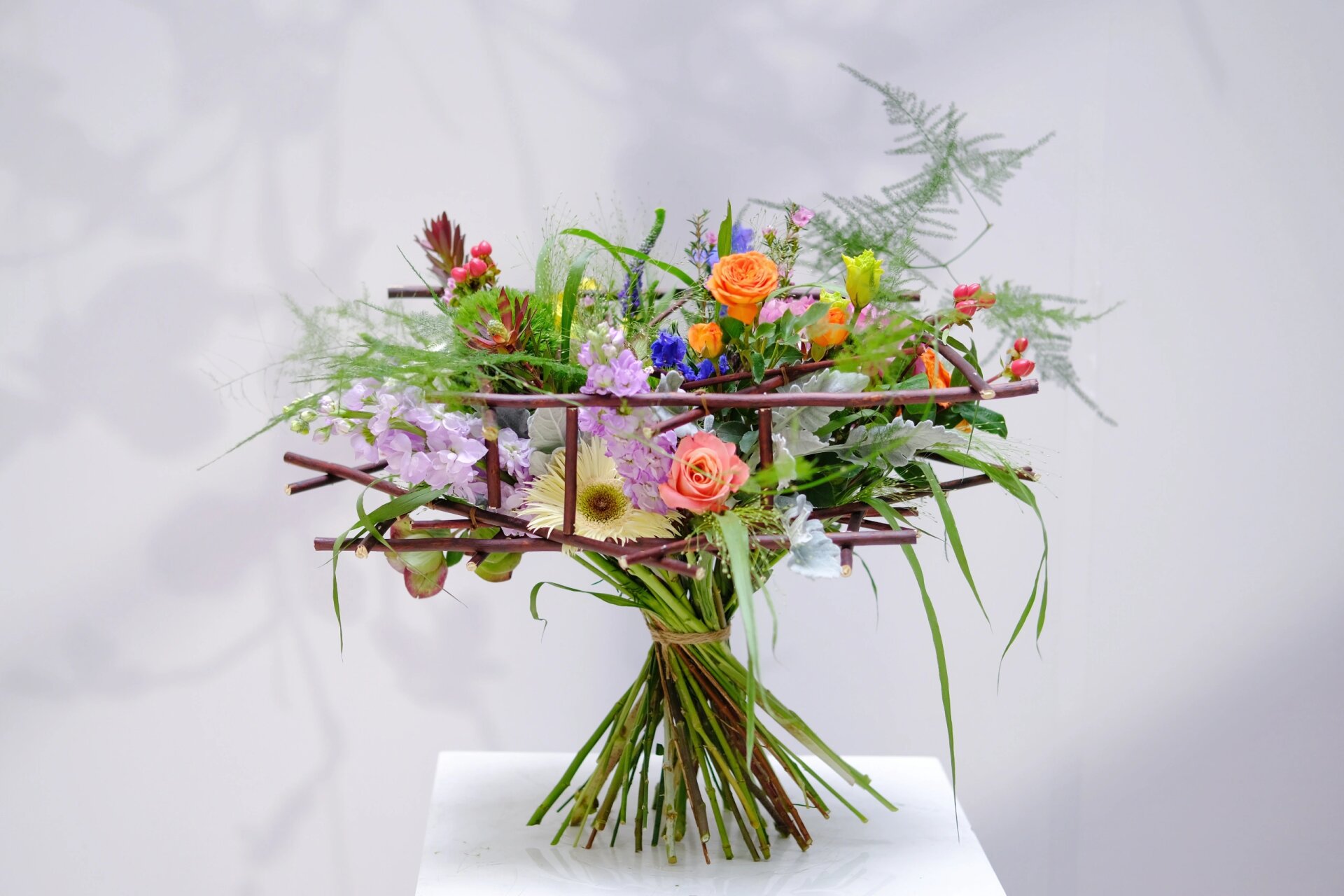 花艺大赛作品——架构花束