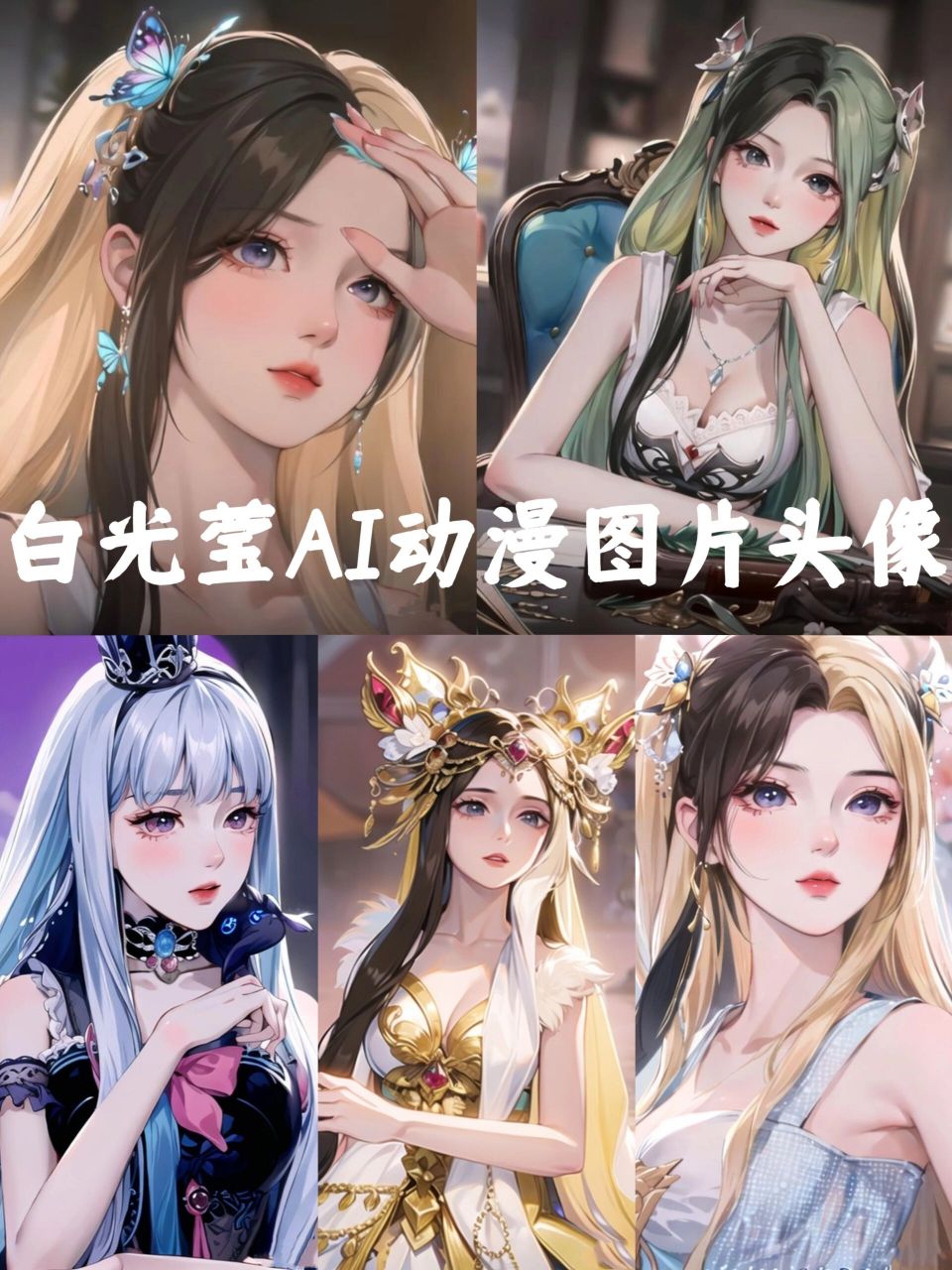 白光莹ai动漫图片头像 9815水印  动漫图片头像  美图秀秀