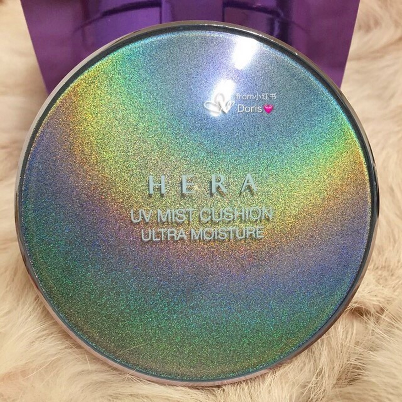 我的秋冬最暖心# 96hera赫拉 黑珍珠限量版气垫粉底秋冬专用款,我