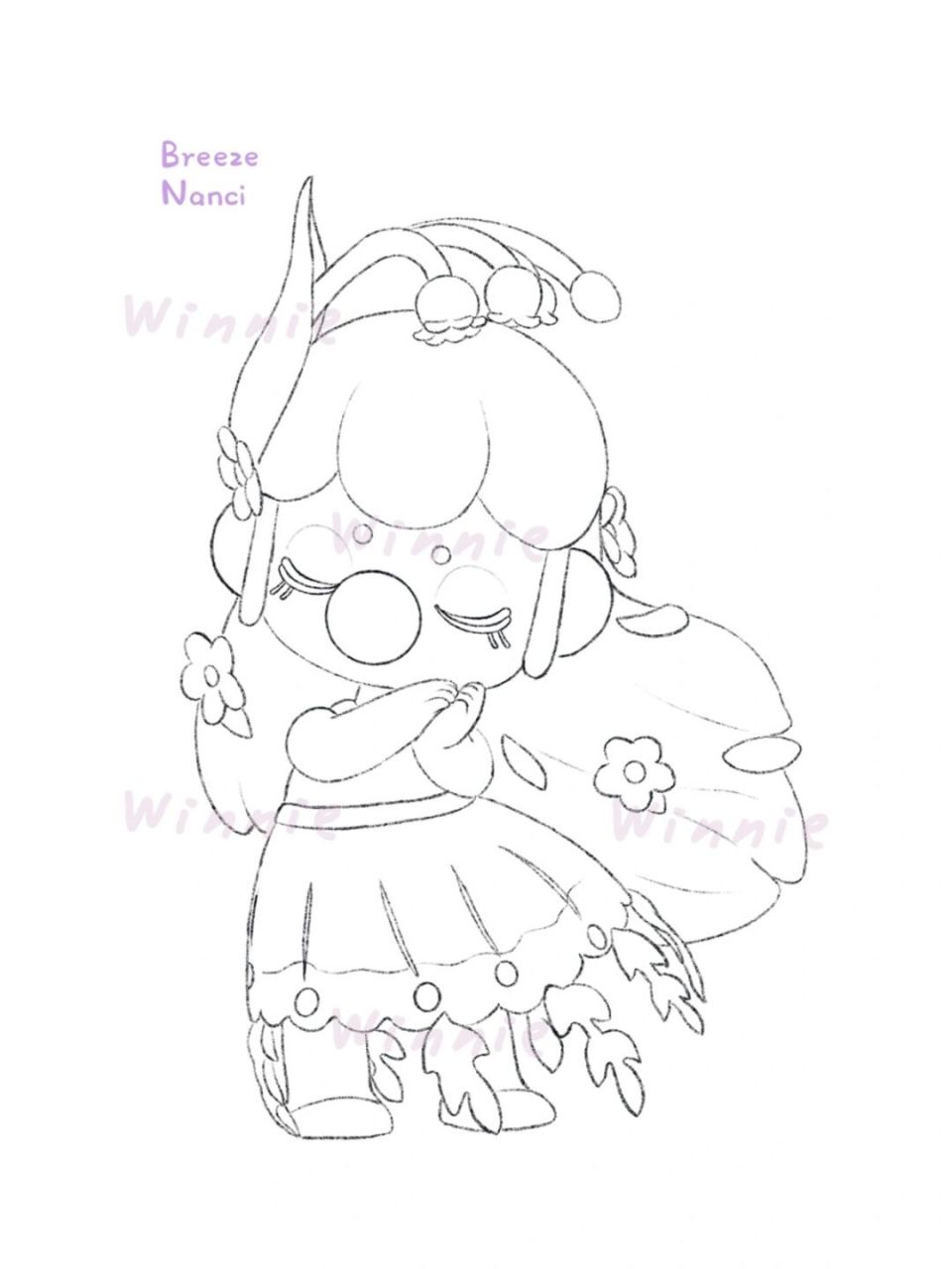 【手绘彩铅盲盒】秘密花园/nanci微风/附线稿 今天录完了彩铅盲盒团练