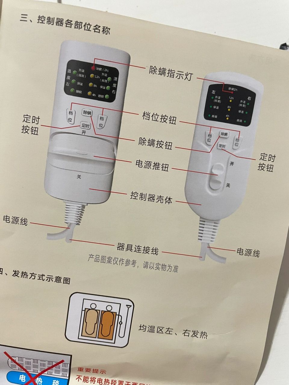 彩虹电热毯线路图图片