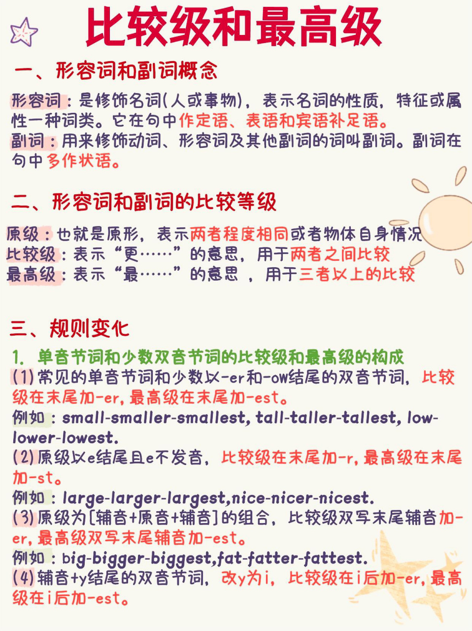形容词&副词比较级和最高级97差生救命丸73 08形容词副词的比较