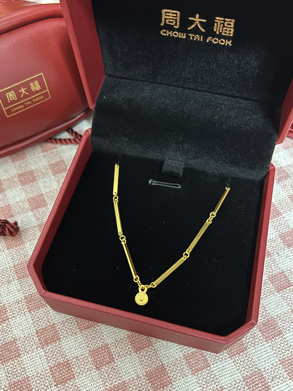 周大福流金岁月复古项链!绝绝子!