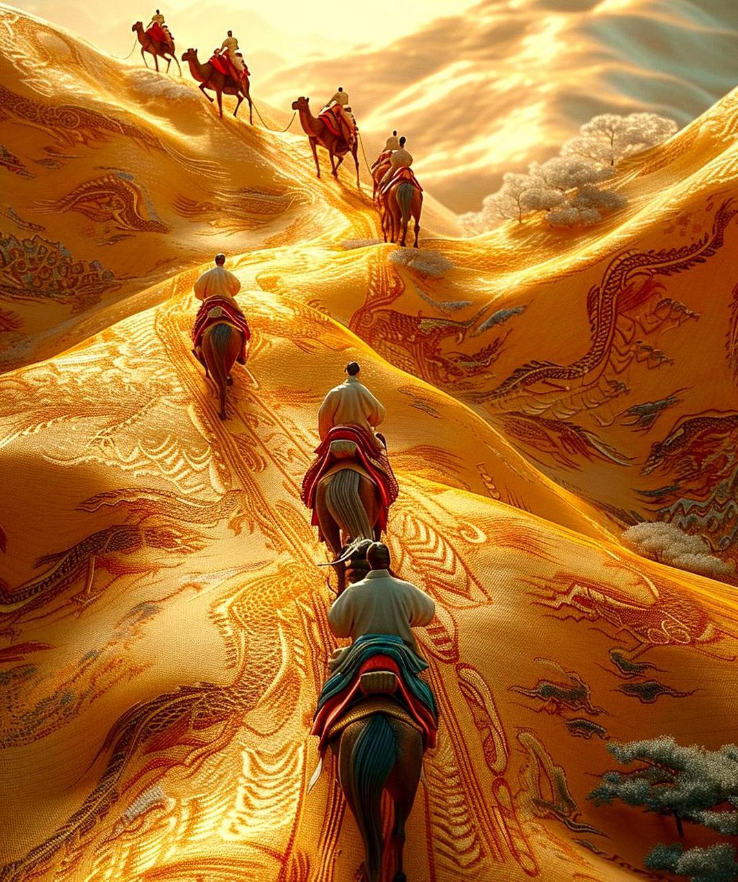 梦回丝绸之路,古代的贸易网络连接东方和西方.