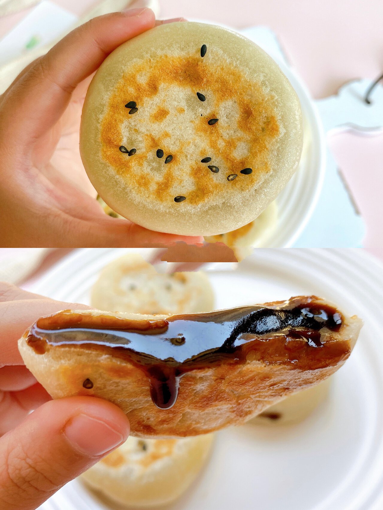 香甜的流心红糖饼 咬一口就流心哦 好吃到转圈圈,做法也非常简单快手