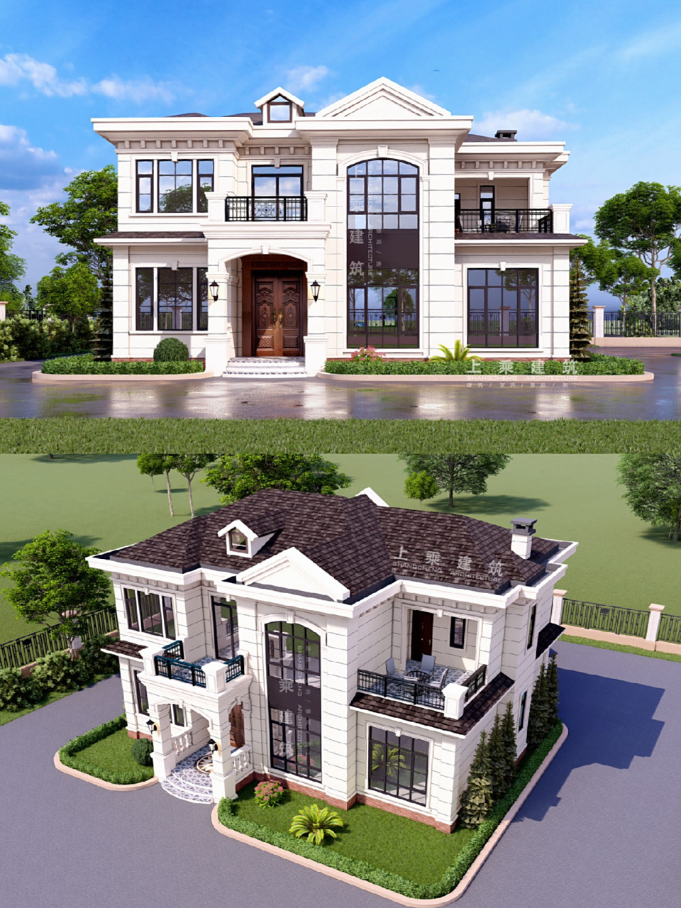 简约大气的二层欧式自建房别墅 92项目地点|湖南·汨罗 92建筑