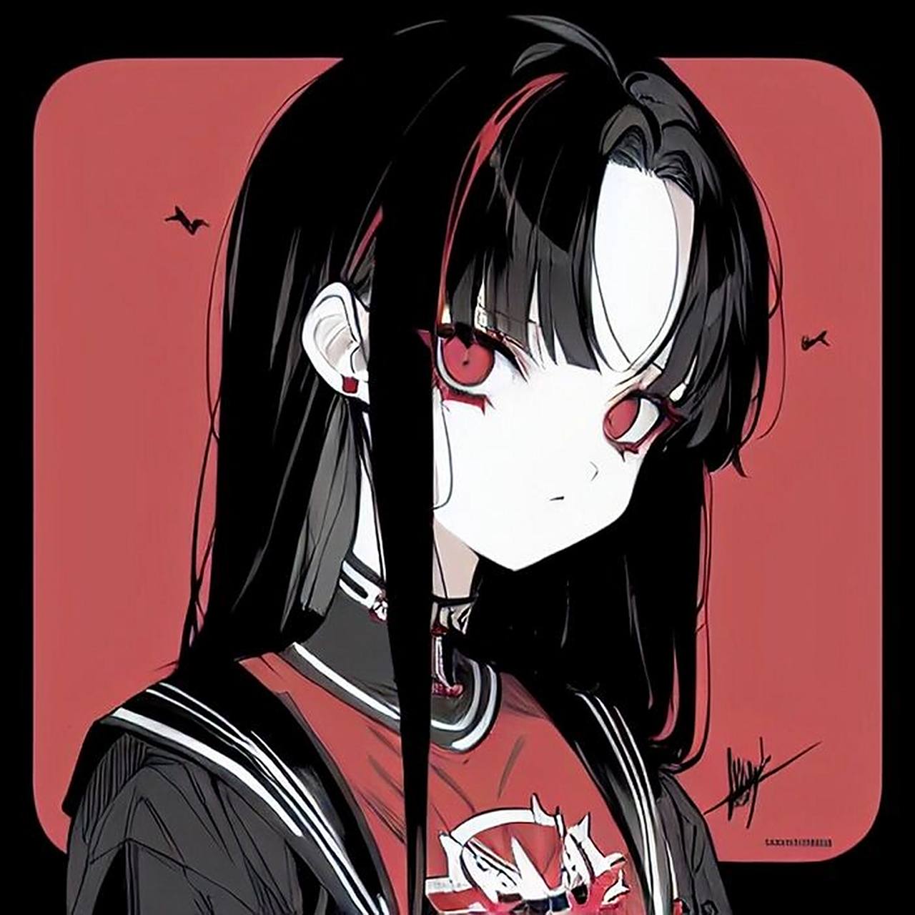 女生头像 暗黑系列 动漫头像