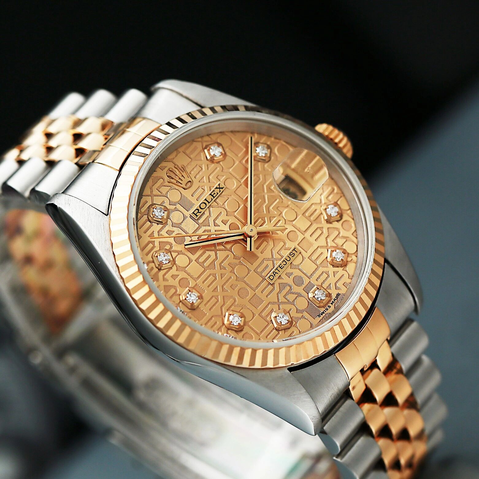 劳力士日志型16233 劳力士  系列:日志型系列   型号:16233 材质:18k