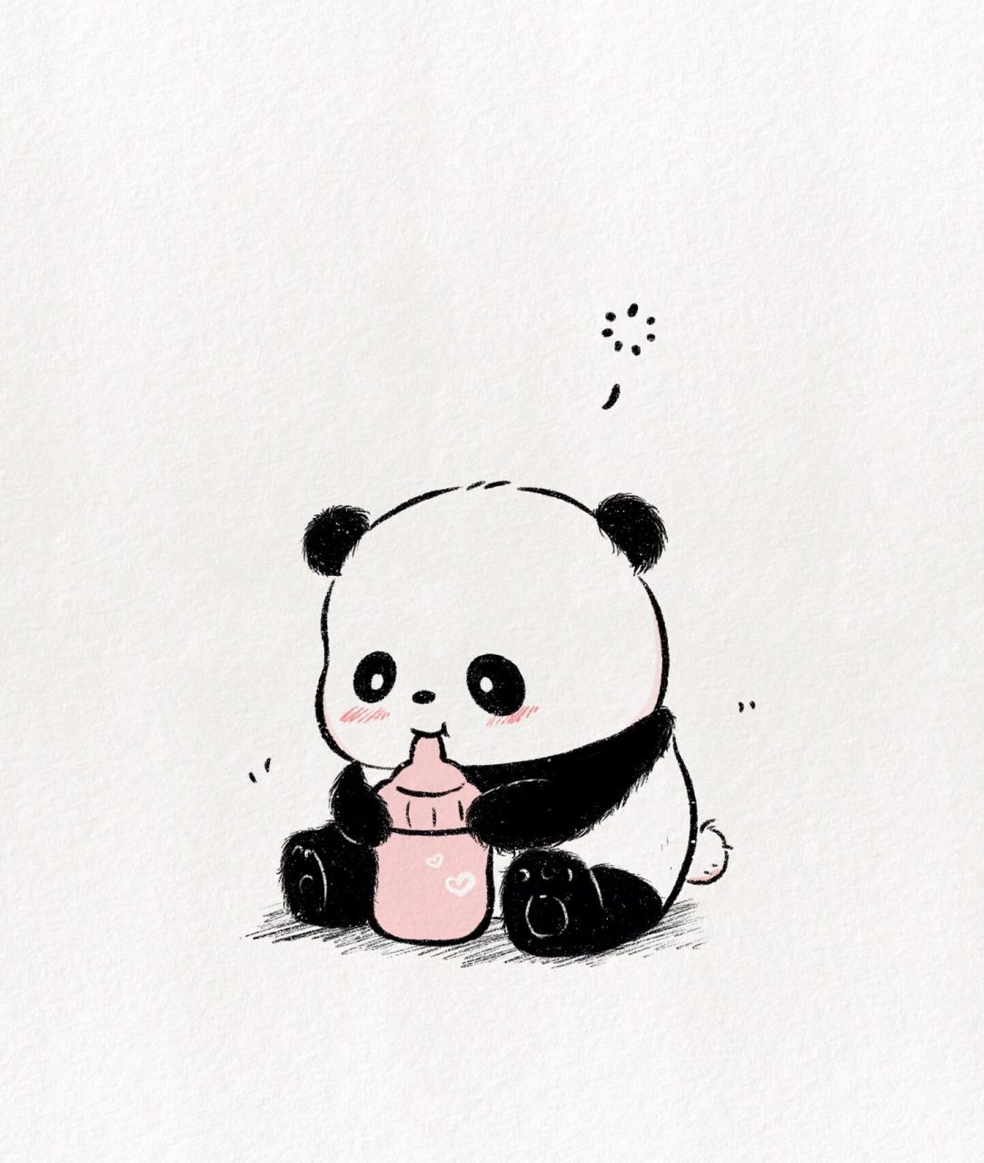 大熊猫简笔画简单萌萌图片