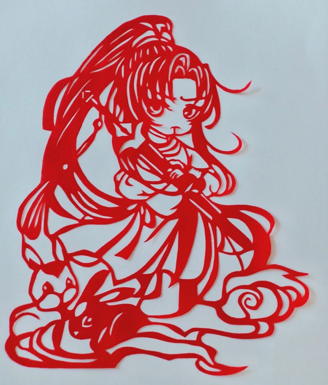 【刻纸欣赏】动漫人物刻纸.