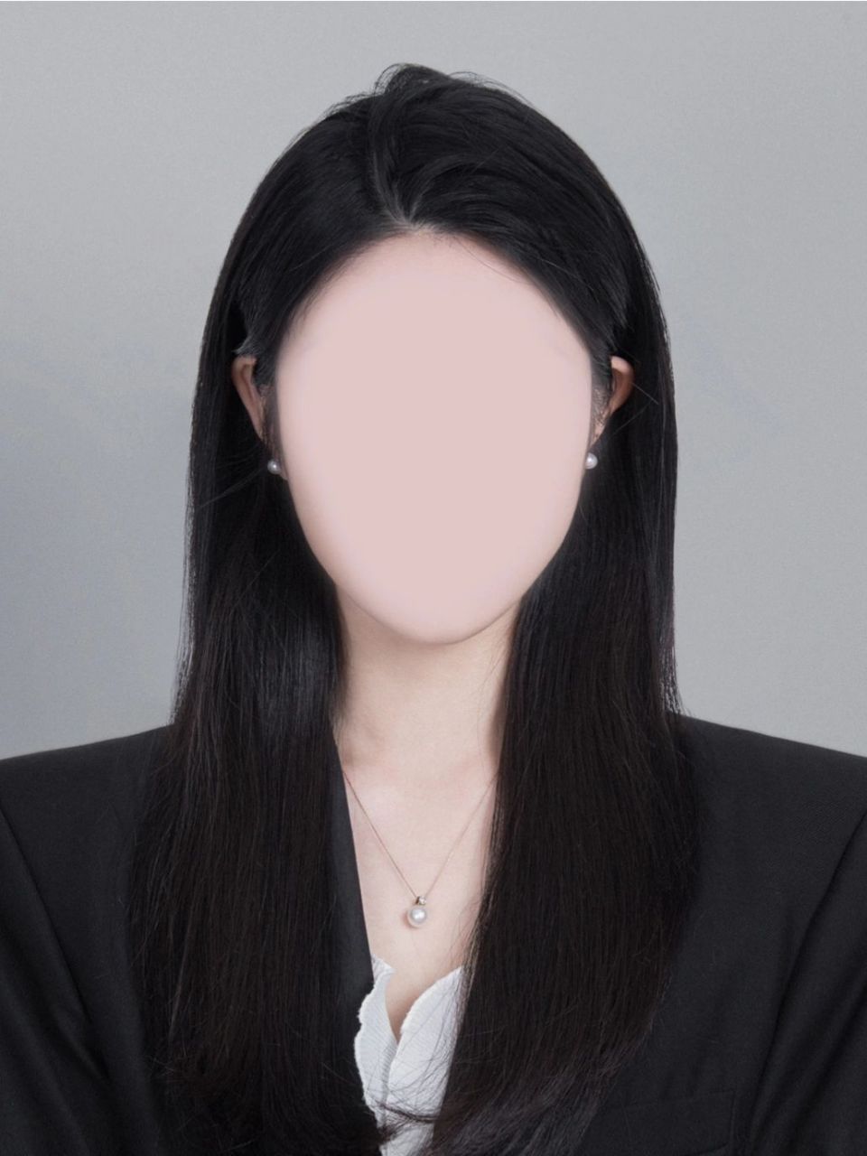 高级感黑色西装证件照,证件照必备 姐妹们高级感满满的证件照,你也