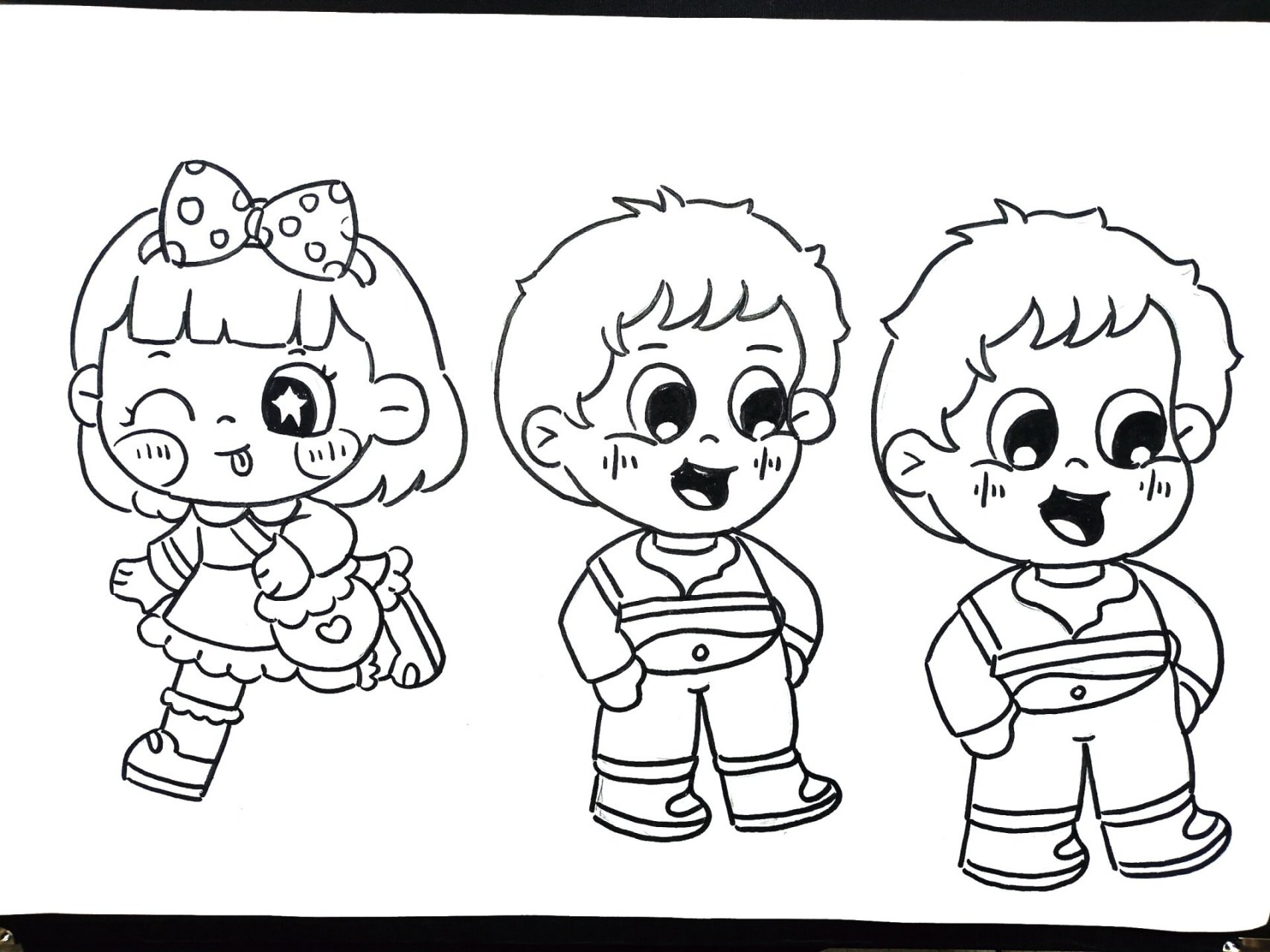 人物侧面简笔画练习