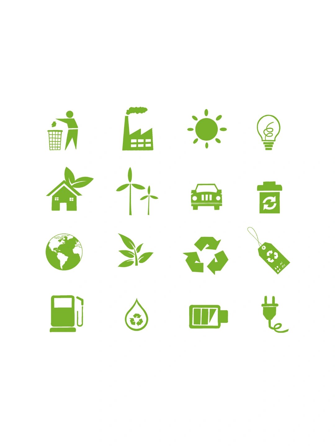 绿色生态环保图标|免扣元素