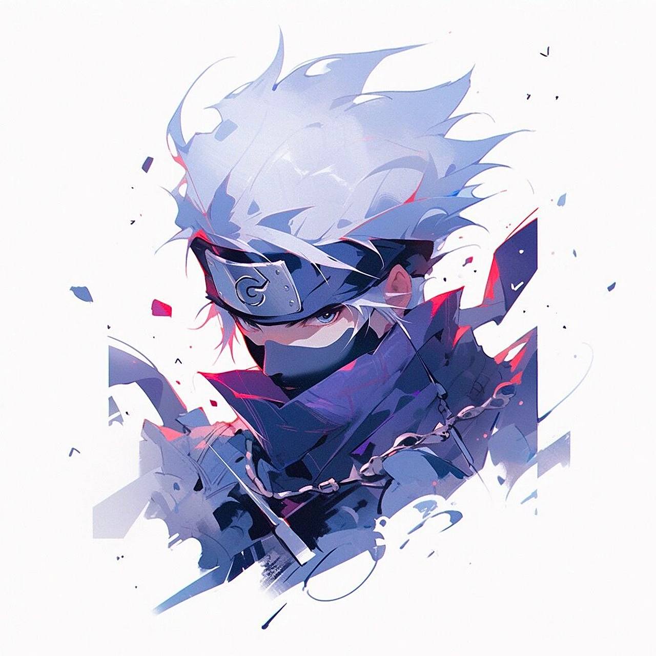 火影 | 卡卡西小头像 盗图小技巧 手机截屏后p图软件里把其他部分截掉