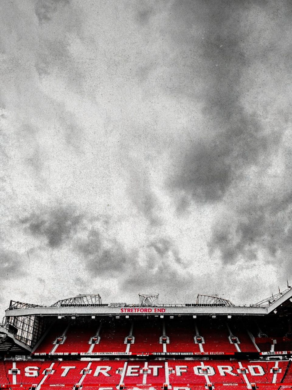 95曼联主场老特拉福德的手机壁纸 曼联媒体团队的作品,质感永远在线