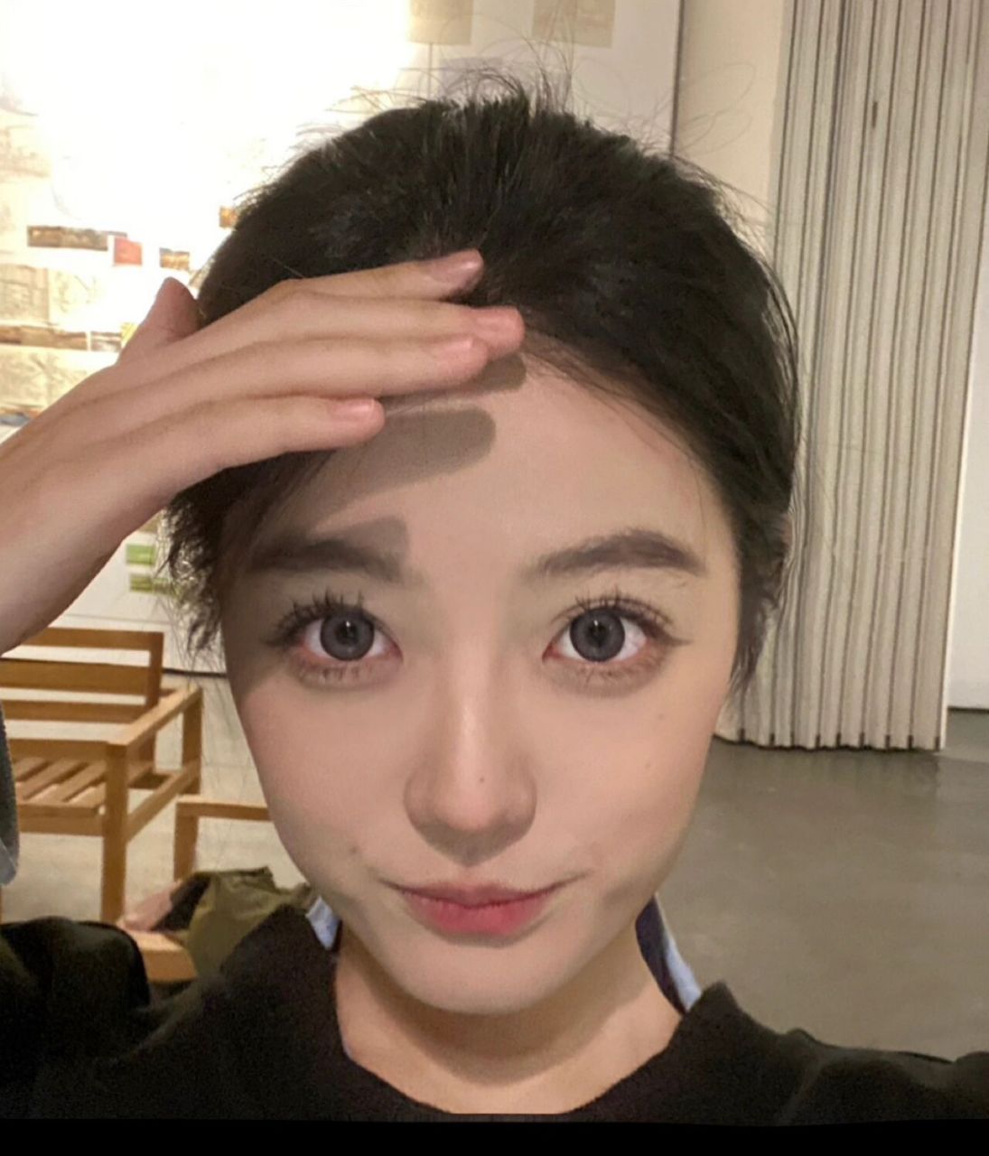 正面不见耳朵真的好奇怪 我的耳朵又贴脸又小08