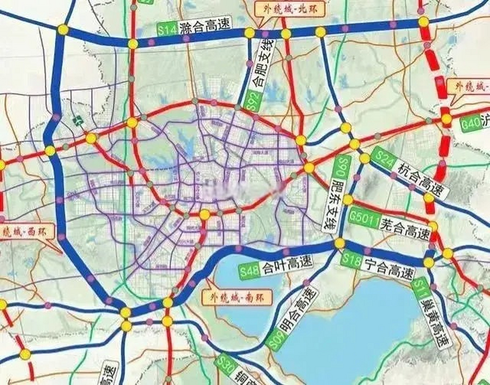 合肥都市圈环线g9912来了,肥东,肥西,空港,巢湖,蜀山小庙将迎来重大