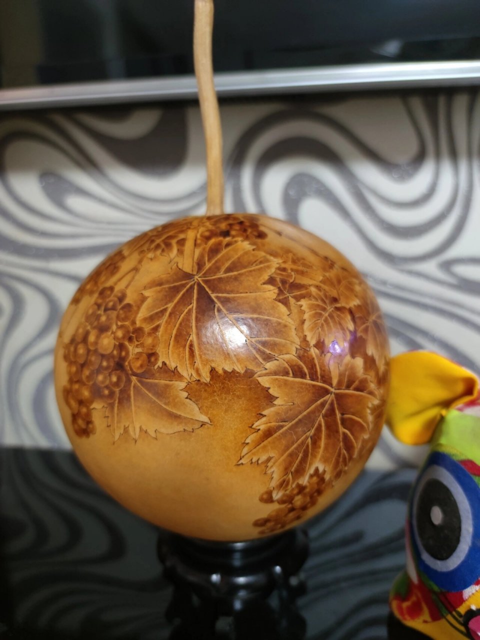 烙画葫芦 秋天的喜乐!收获满满!甜美幸福!平安福禄(苹果葫芦)