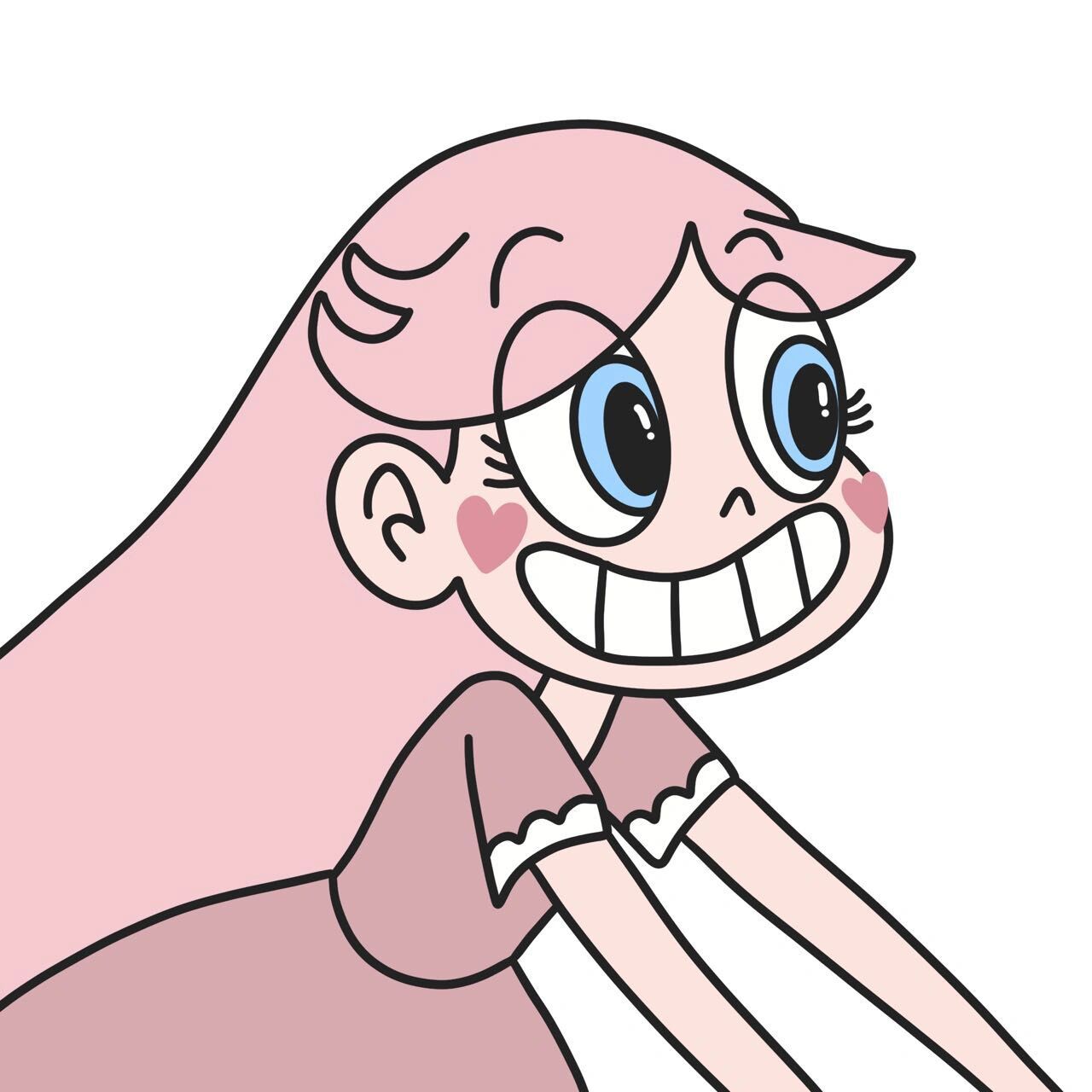 星蝶公主卡通情侣头像(不可搬运!