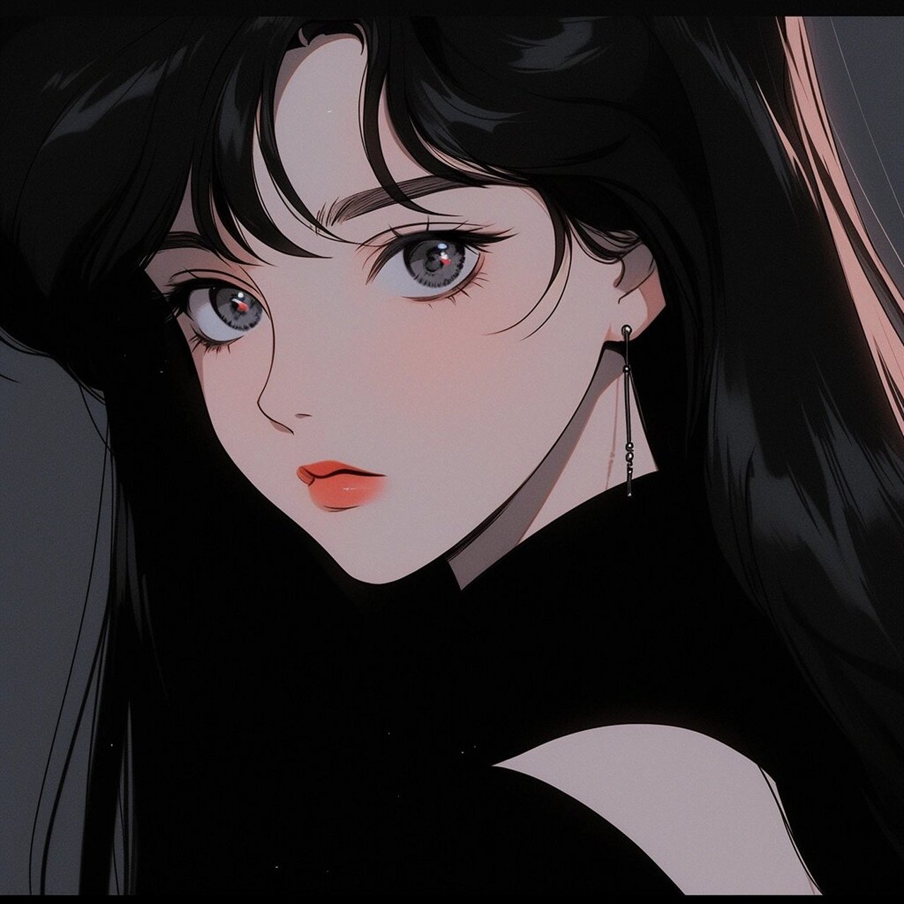 旧漫头像|黑白拽拽酷女孩你爱吗?