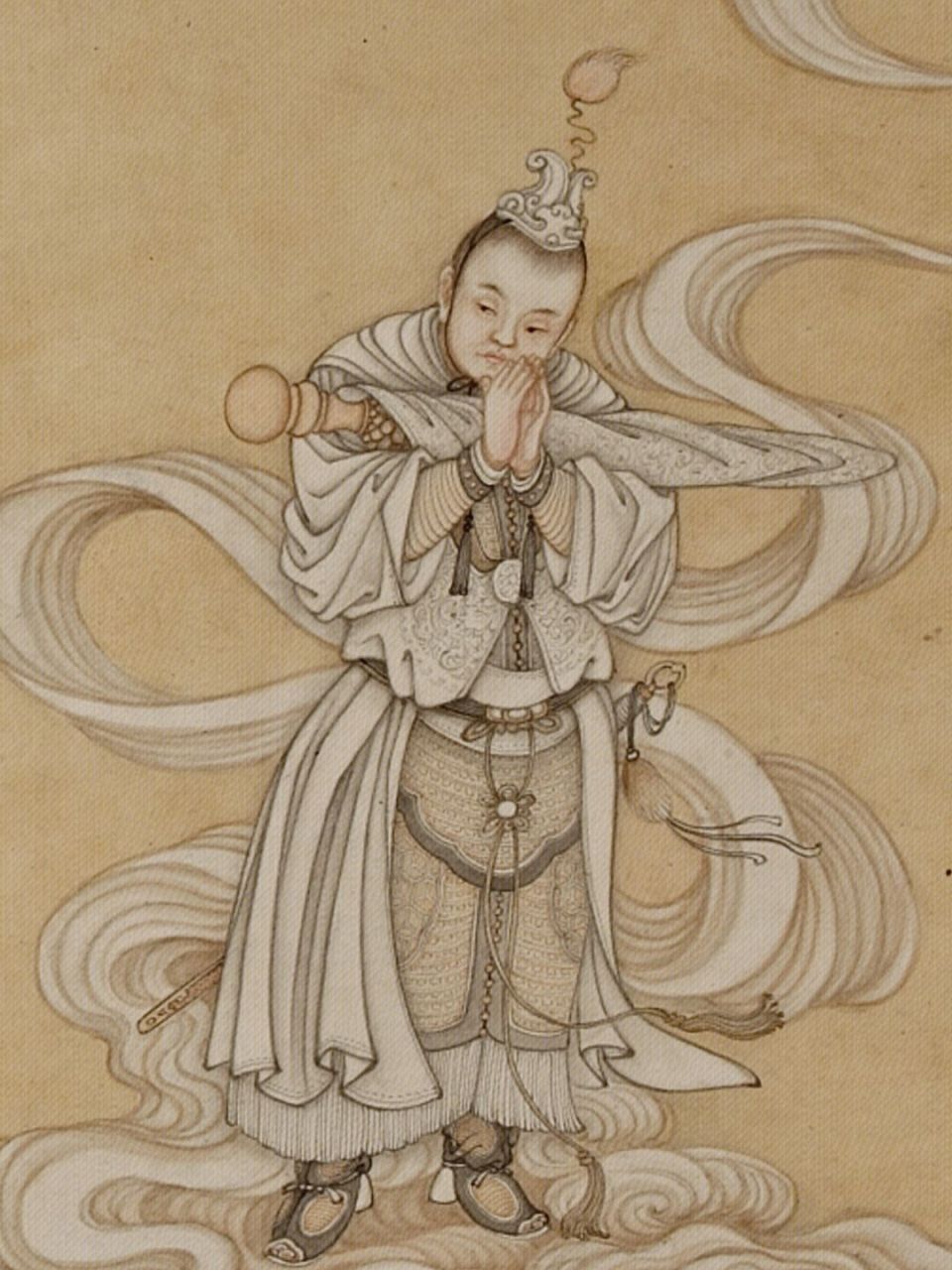 冷枚罗汉册 冷枚(约1669年—1742年),字吉臣,号金门画史, 山东胶州人