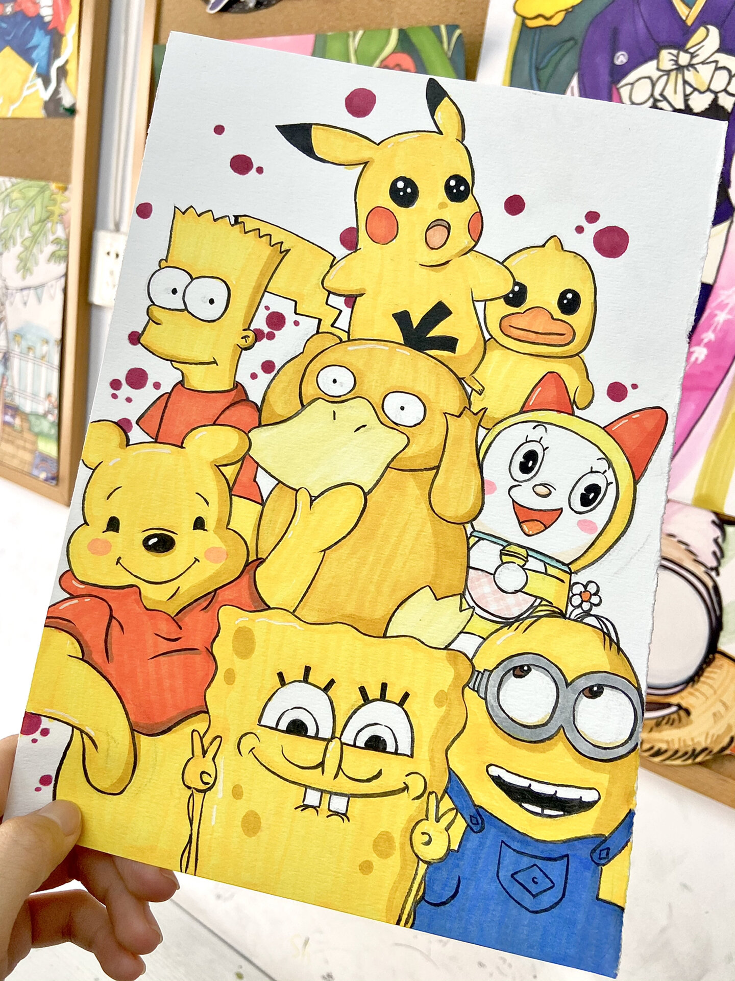 马克笔手绘✨黄色卡通梦幻联动!