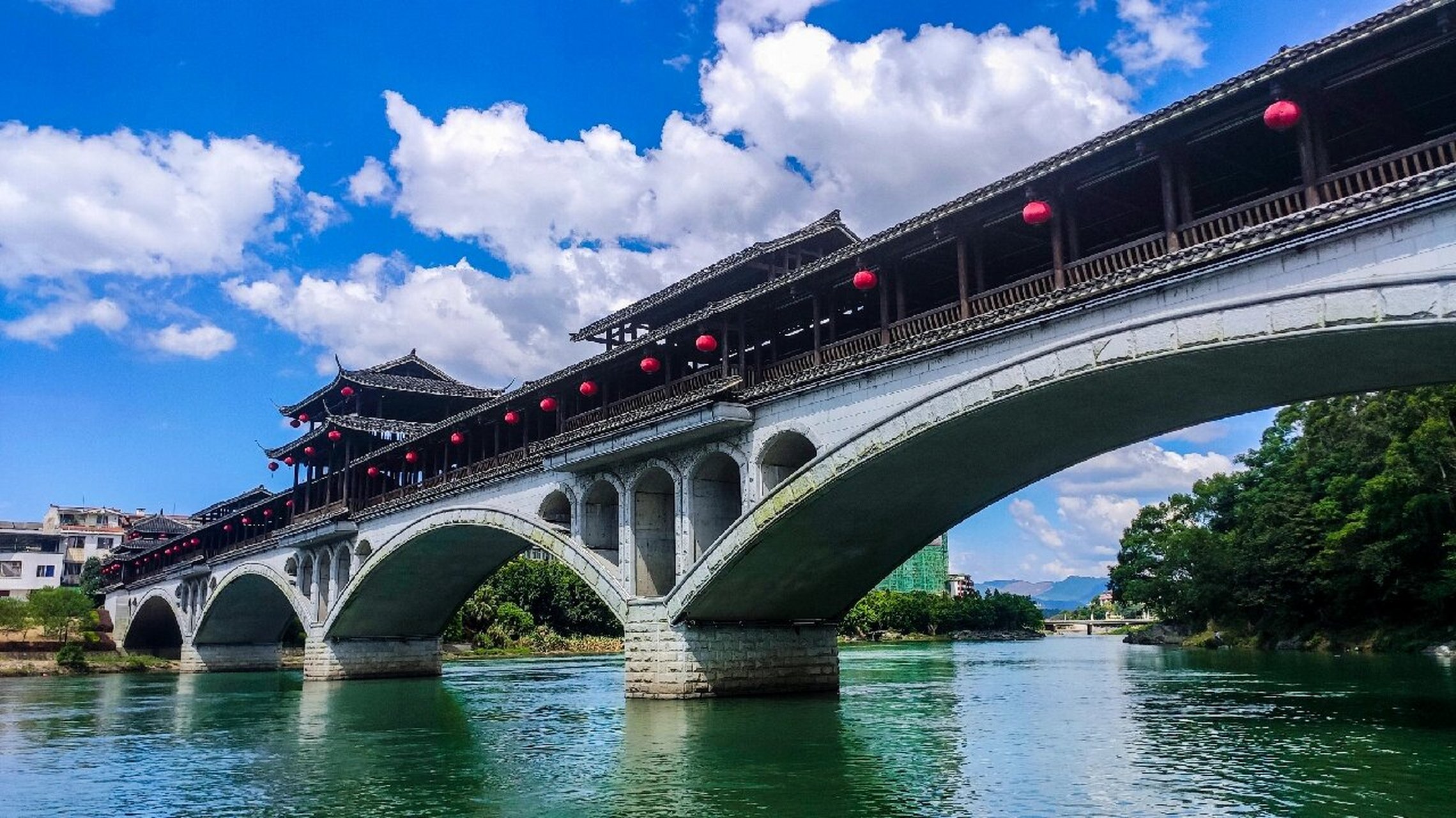 风雨桥图案图片