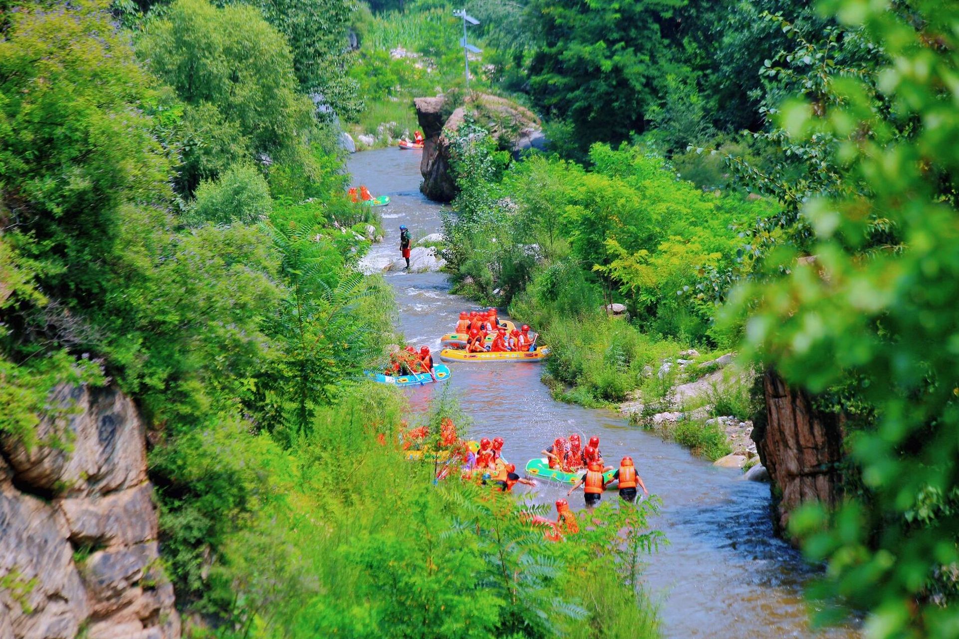 石家庄周边全长8公里的漂流你玩过吗 保定云花溪谷漂流6月18日周六