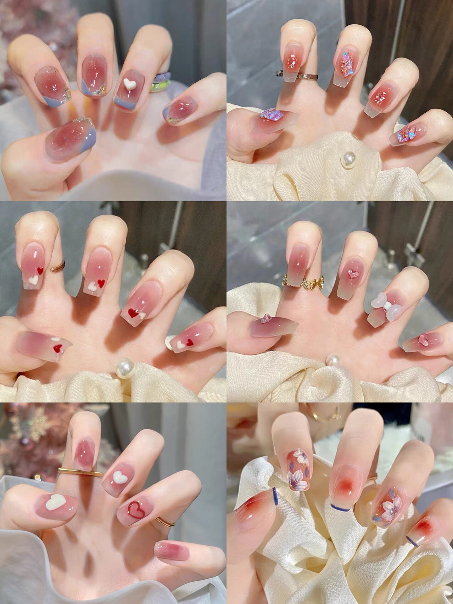 36款温柔气质显白美甲97少女心高级ins风