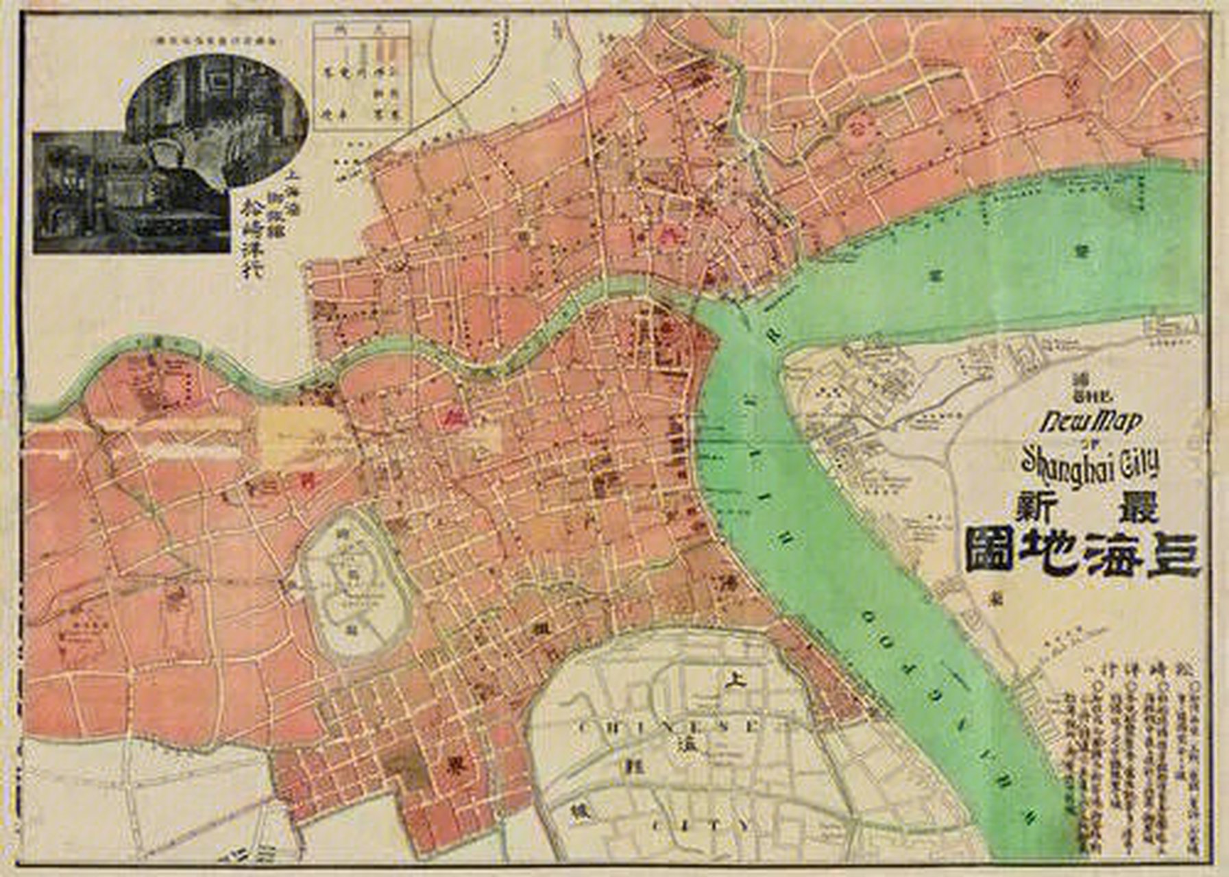 100年前上海地图帮你区分租界和华界 现如今的黄浦区豫园街道,2002年