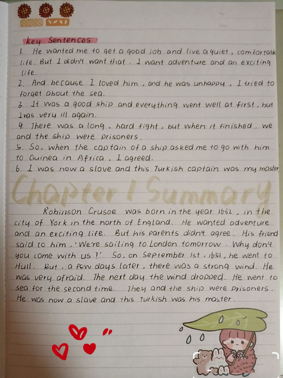 书虫《鲁滨孙漂流记》英语读书笔记